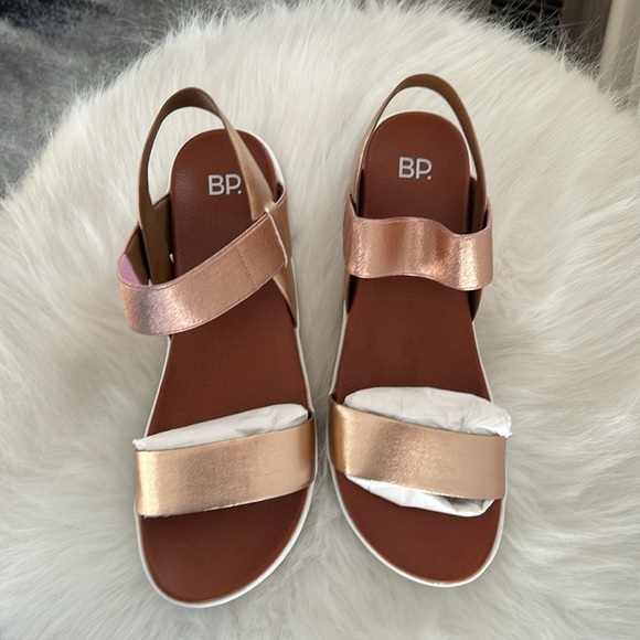 BP sandals, never been worn. The color is a rose gold. These are very cute! - Picture 4 of 4